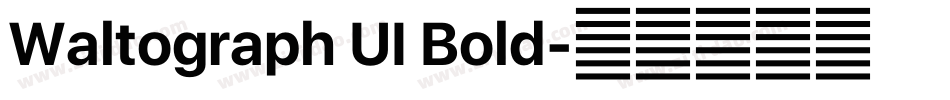 Waltograph UI Bold字体转换